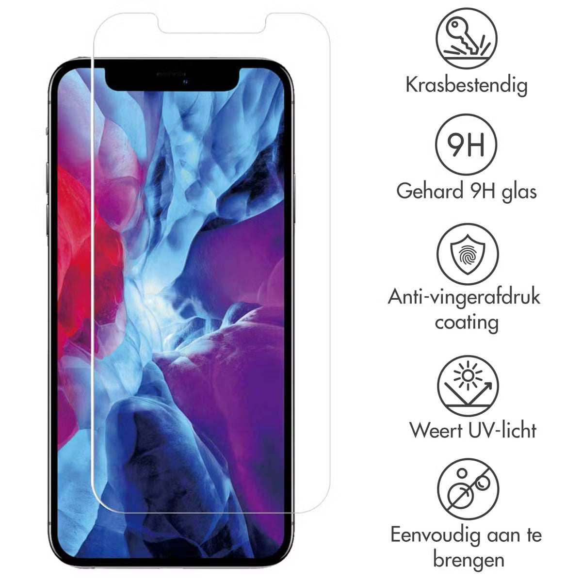 Accezz Gehard Glas Screenprotector for Apple iPhone 12 Pro Max