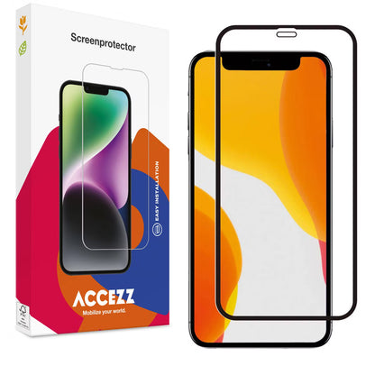 Accezz Gehard Glas Full Cover Screenprotector voor de Apple iPhone 12 Mini