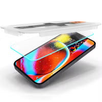 Spigen GLAStR EZ Fit Screenprotector 2 Pack + Applicator voor de Apple iPhone 13 / 13 Pro / 14 / 16e