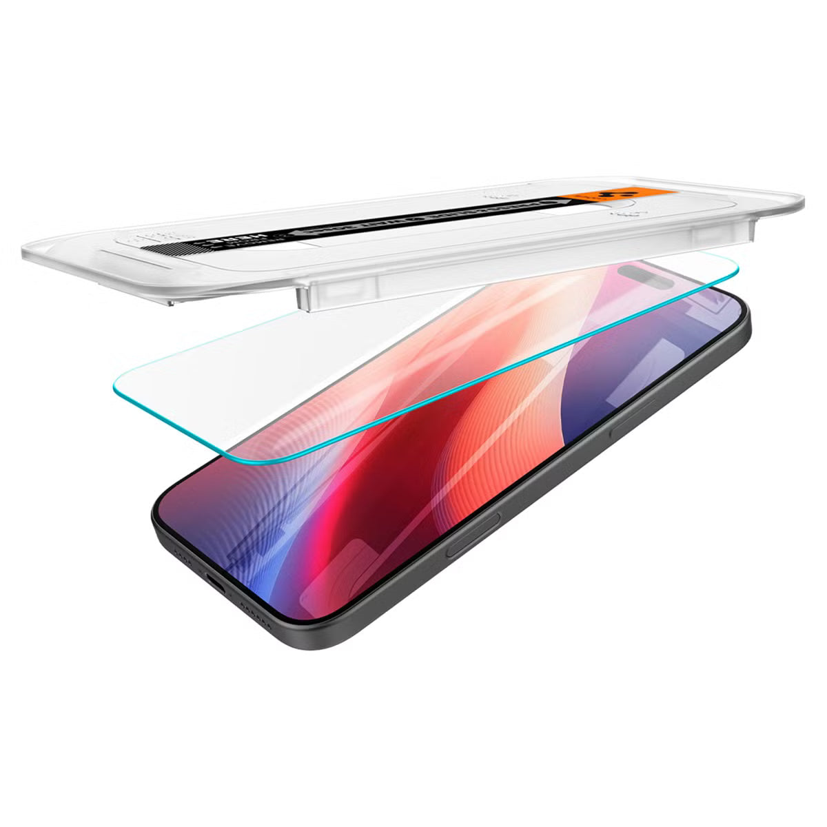 Spigen GLAStR EZ Fit Screenprotector 2 Pack + Applicator voor de Apple iPhone 16 Pro Max / 17 Pro Max