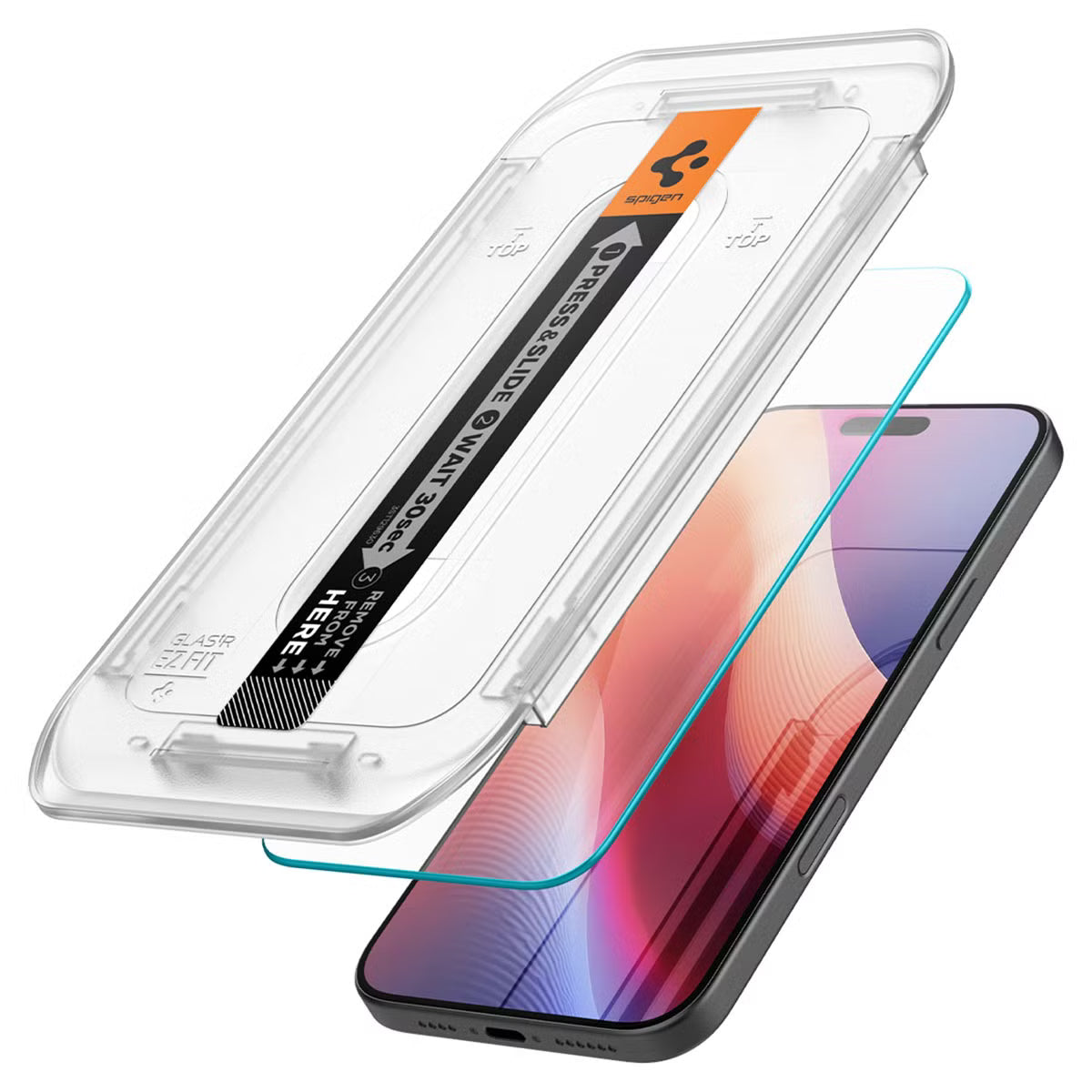 Spigen GLAStR EZ Fit Screenprotector 2 Pack + Applicator voor de Apple iPhone 16 Pro Max / 17 Pro Max