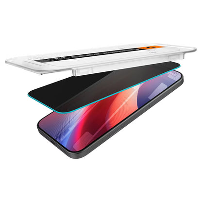 Spigen GLAStR Privacy EZ Fit Screenprotector + Applicator voor de Apple iPhone 16 Pro Max / 17 Pro Max