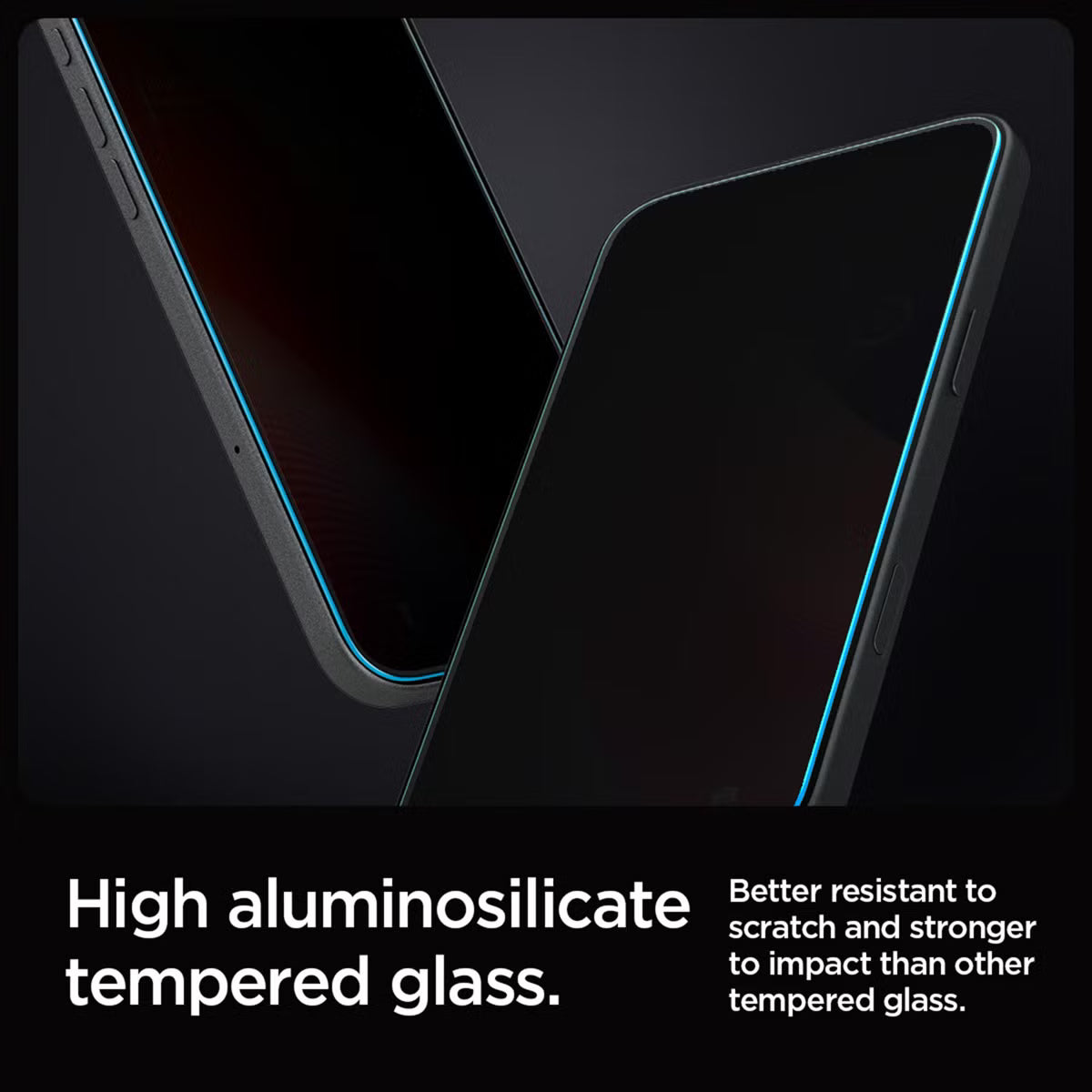 Spigen GLAStR Privacy EZ Fit Screenprotector + Applicator voor de Apple iPhone 16 Pro Max / 17 Pro Max