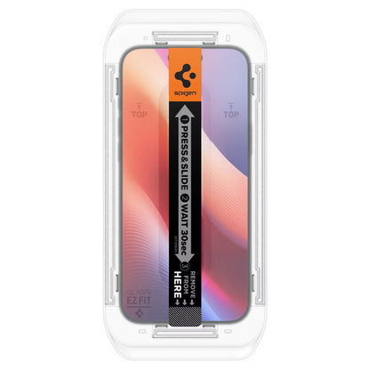 Spigen GLAStR Privacy EZ Fit Screenprotector + Applicator Apple iPhone 17 / 17 Pro / 16 Pro