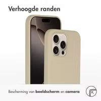 Accezz Liquid Silicone Backcover met MagSafe voor de Apple iPhone 16 Pro Max - Stone