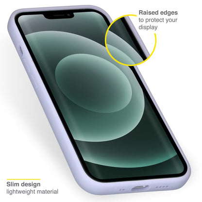 Accezz Liquid Silicone Backcover voor de iPhone 13 Mini - Paars