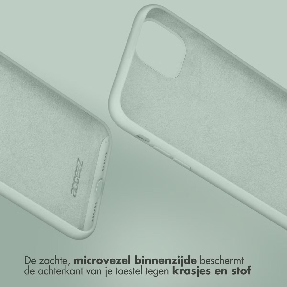 Accezz Liquid Silicone Backcover voor de Apple iPhone 15 - Sky Blue