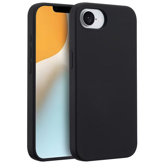 Accezz Liquid Silicone Backcover met MagSafe voor de Apple iPhone 16e - Zwart