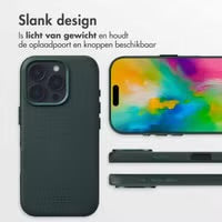 Accezz MagSafe Leather Backcover voor de Apple iPhone 16 Pro - Cedar Green