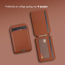 Accezz Leren Wallet met standaard voor MagSafe - Sienna Brown