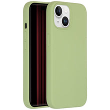 Accezz Liquid Silicone Backcover voor de Apple iPhone 15 - Groen