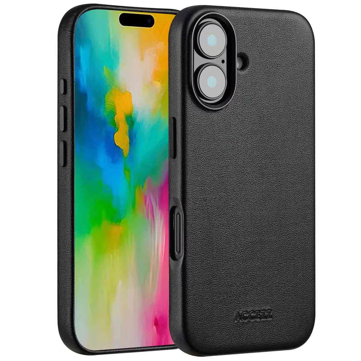 Access MagSafe Leather Backcover for Apple iPhone 16 - Onyx Black