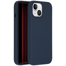 Accezz Liquid Silicone Backcover voor de Apple iPhone 15 - Donkerblauw