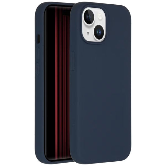 Accezz Liquid Silicone Backcover voor de Apple iPhone 15 - Donkerblauw
