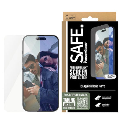 SAFE by PanzerGlass ﻿EyeScreenprotector Ultra Wide Fit met applicator voor de Apple iPhone 16 Pro