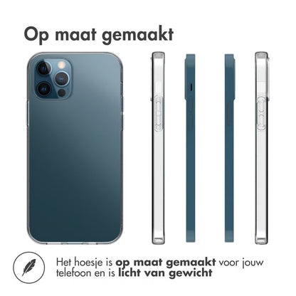 Accezz Clear Backcover voor de Apple iPhone 12 (Pro) - Transparant