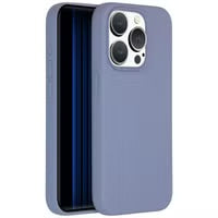 Accezz Liquid Silicone Backcover met MagSafe voor de Apple iPhone 15 Pro - Lavender Grey