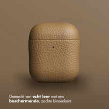 Accezz Echt Leren Case voor de Apple AirPods 1 / 2 - Taupe