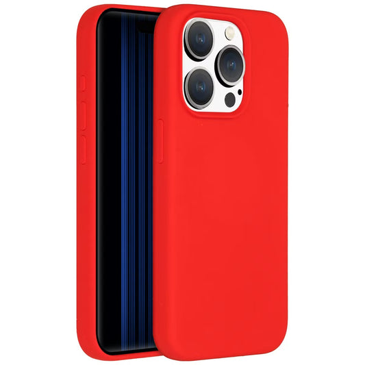 Accezz Liquid Silicone Backcover met MagSafe voor de Apple iPhone 15 Pro - Rood