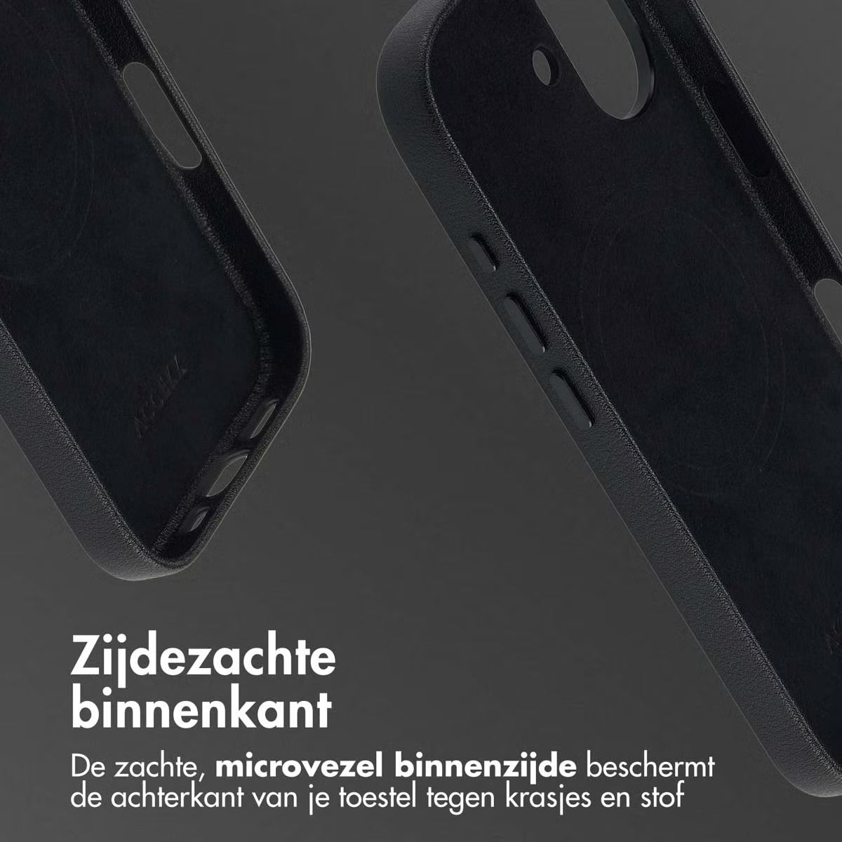 Accezz MagSafe Leather Backcover voor de Apple iPhone 17 - Cedar Green