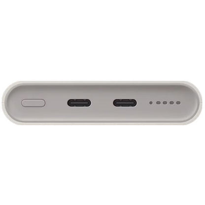 Samsung Originele Powerbank Bundel | Samsung Galaxy Batterij Pack 10.000 mAh - 2x USB-C - Beige + Samsung 25 Watt USB-C Adapter - Wit