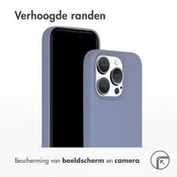 Accezz Liquid Silicone Backcover met MagSafe voor de Apple iPhone 15 Pro - Lavender Grey
