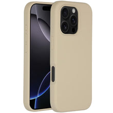 Accezz Liquid Silicone Backcover met MagSafe voor de Apple iPhone 16 Pro - Stone