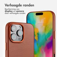 Accezz MagSafe Leather Backcover voor de Apple iPhone 16 Pro Max - Sienna Brown