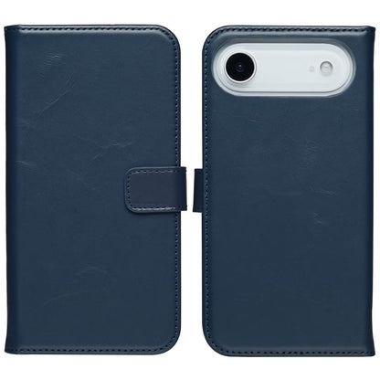 Selencia Echt Leren Bookcase voor de Apple iPhone Air - Blauw