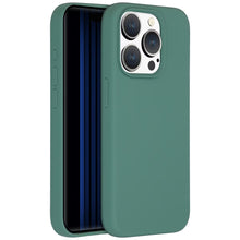 Accezz Liquid Silicone Backcover met MagSafe voor de Apple iPhone 15 Pro - Donkergroen