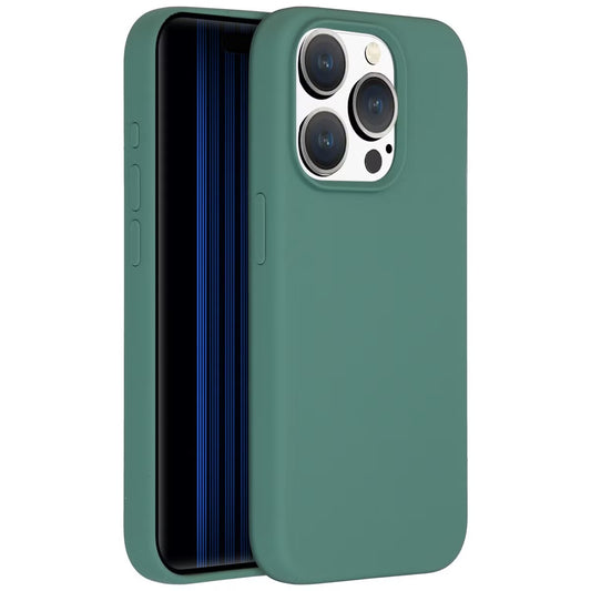 Accezz Liquid Silicone Backcover met MagSafe voor de Apple iPhone 15 Pro - Donkergroen