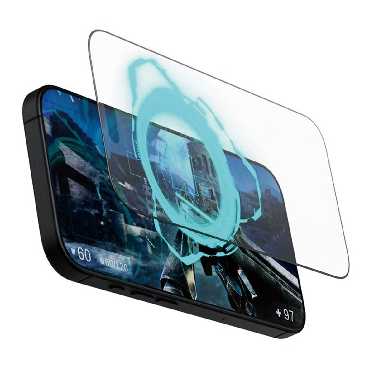 PanzerGlass Gaming Screenprotector Ultra Wide Fit met applicator voor de Apple iPhone 16 Pro