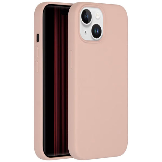 Accezz Liquid Silicone Backcover met MagSafe voor de Apple iPhone 15 - Roze