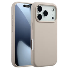 Accezz Liquid Silicone Backcover met MagSafe voor de Apple iPhone 17 Pro - Stone