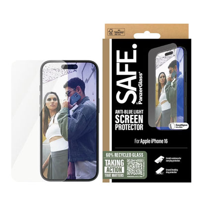 SAFE by PanzerGlass ﻿EyeScreenprotector Ultra Wide Fit met applicator voor de Apple iPhone 16
