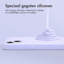 Accezz Liquid Silicone Backcover voor de iPhone 13 Mini - Paars