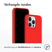 Accezz Liquid Silicone Backcover met MagSafe voor de Apple iPhone 15 Pro Max - Rood