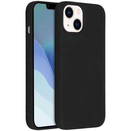 Accezz Liquid Silicone Backcover met MagSafe voor de Apple iPhone 14 - Zwart