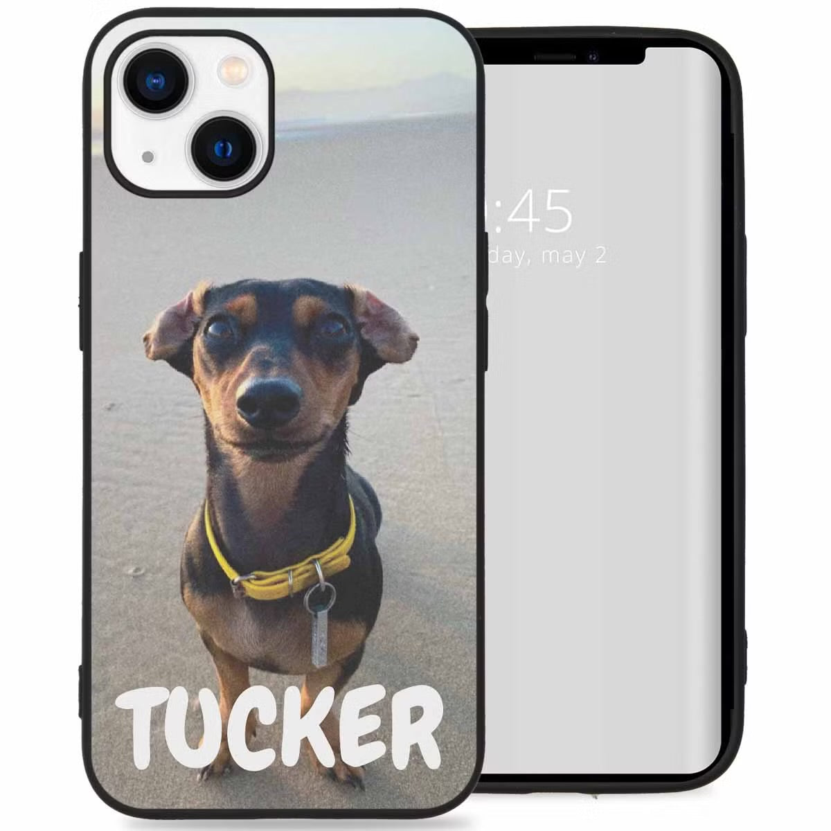 Ontwerp je eigen Apple iPhone 13 Mini gel hoesje - Zwart