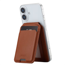 Accezz Leren Wallet met standaard voor MagSafe - Sienna Brown