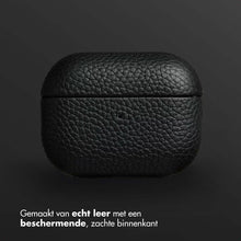 Accezz Echt Leren Case voor de Apple AirPods Pro 2 - Zwart