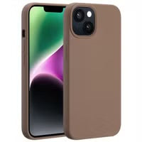 Accezz Liquid Silicone Backcover met MagSafe voor de Apple iPhone 14 - Lichtbruin