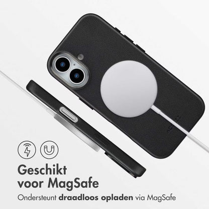 Accezz MagSafe Leather Backcover voor de Apple iPhone 17 - Cedar Green
