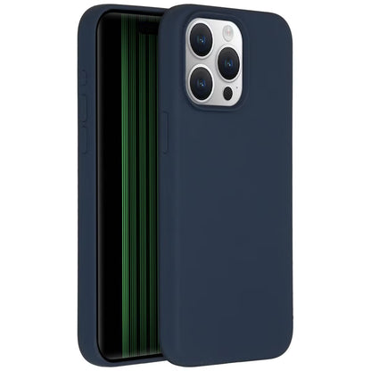 Accezz Liquid Silicone Backcover met MagSafe voor de Apple iPhone 15 Pro Max - Donkerblauw