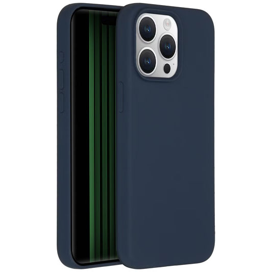 Accezz Liquid Silicone Backcover met MagSafe voor de Apple iPhone 15 Pro Max - Donkerblauw