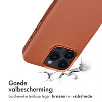 Accezz MagSafe Leather Backcover voor de Apple iPhone 16 Pro Max - Sienna Brown