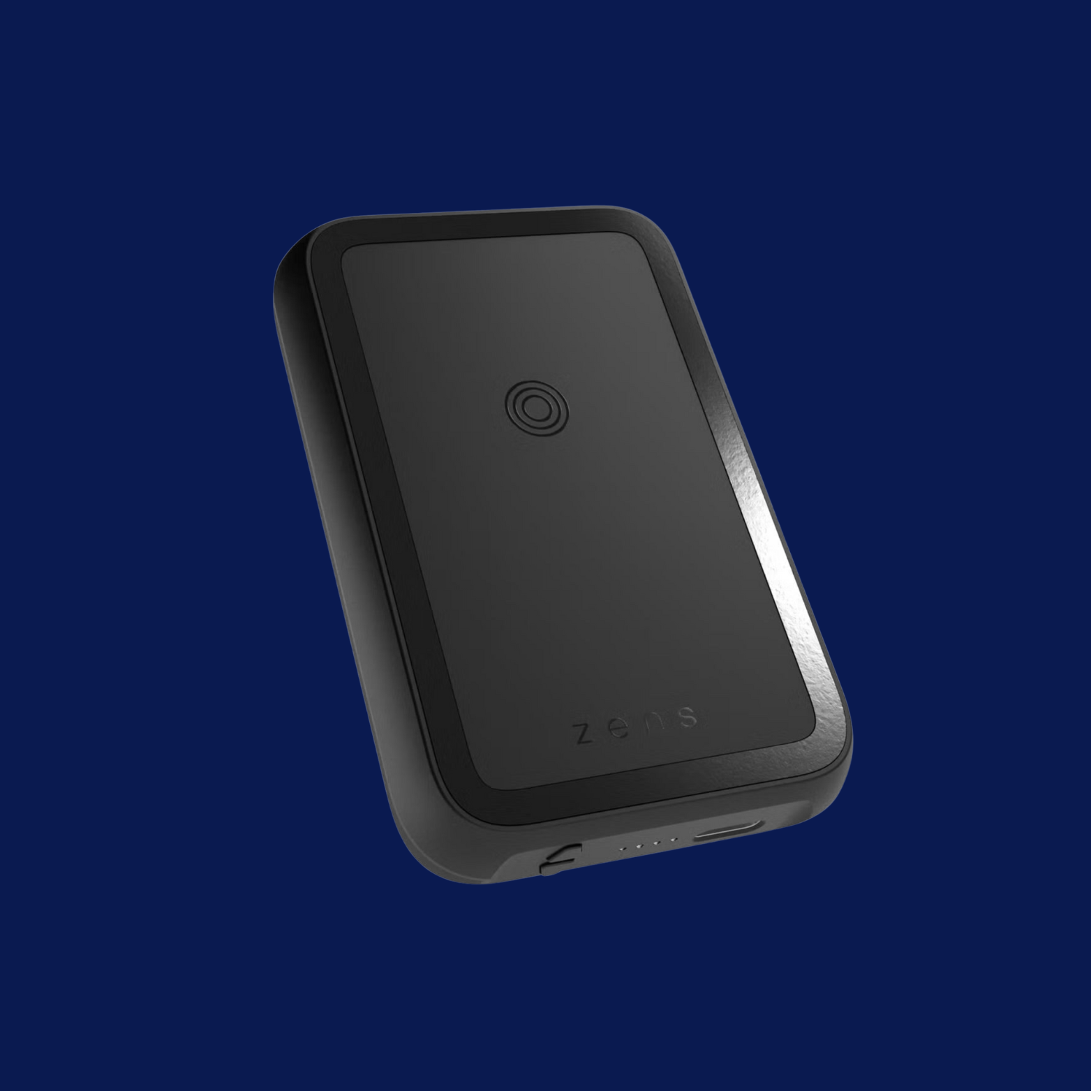 Zens Magnetische powerbank met standaard - Geschikt voor MagSafe en Qi2 - 4.000 mAh - Zwart